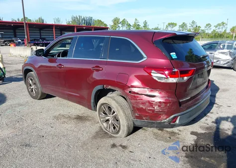 2018 Toyota Highlander Le from USA, damaged, VIN 5TDZARFH9JS037603